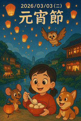 March 3 (Tue.), in 2026, Lantern Festival