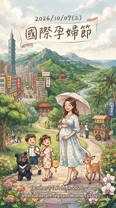 October 7 (Wed.), in 2026 – World Cotton Day、International Pregnant Women's Day.圖片