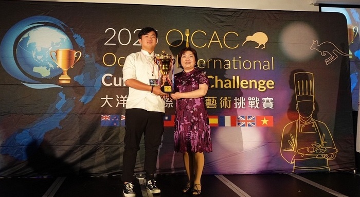 The Department of Food and Beverage Management at JUST won one special gold medal and two gold medals at the Oceania International Culinary Challenge.圖片