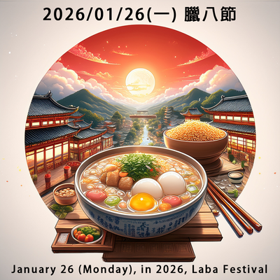 January 26 (Monday), in 2026, Laba Festival