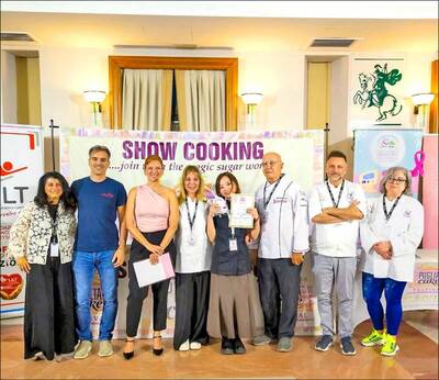 Taiwanese Pastry Artists Wang Tian-qing and Shen Fang-chi Win Gold Again at Italian Cake Competition.
