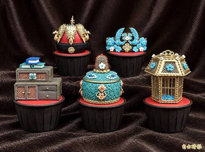 Taiwanese Pastry Artists Wang Tian-qing and Shen Fang-chi Win Gold Again at Italian Cake Competition.圖片