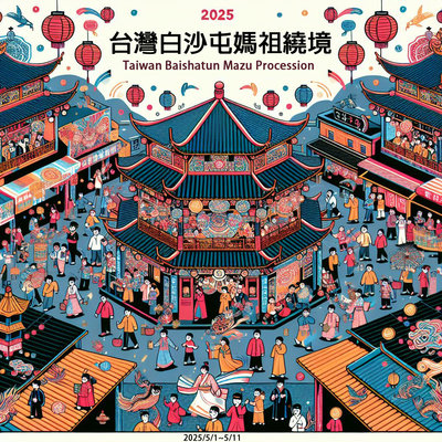 2025/5/1~5/11 2025 Taiwan Baishatun Mazu Procession