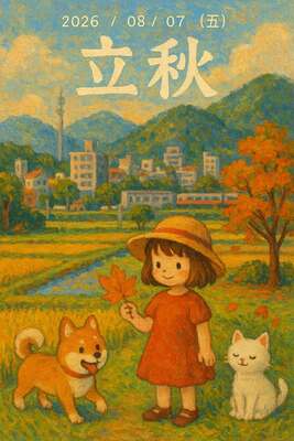 August 7 (Fri.), in 2026, - Beginning of Autumn