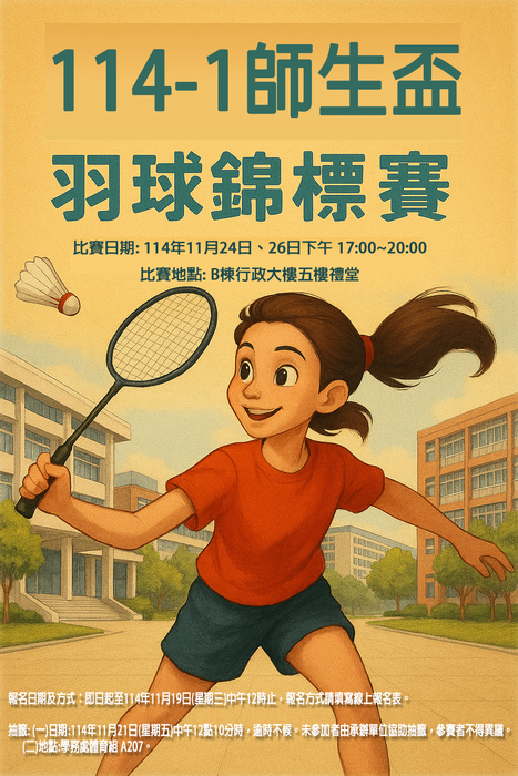 114-1 Teachers-Student Cup Badminton Championship圖片
