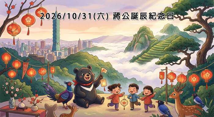 October 31 (Sat.), in 2026 - Chiang Kai-shek's Birthday圖片