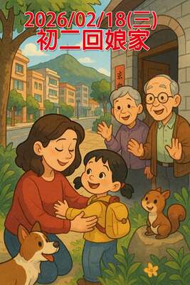 February 18 (Wed.), in 2026, - The Second Day of the Lunar New Year: Returning to the Wife's Home.