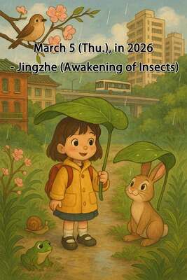 March 5 (Thu.), in 2026 - Jingzhe (Awakening of Insects)