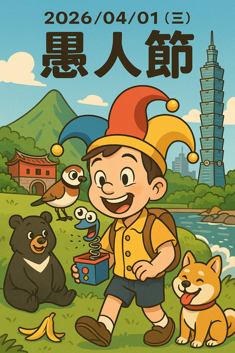 April 1 (Wed.), in 2026, April Fools' Day圖片