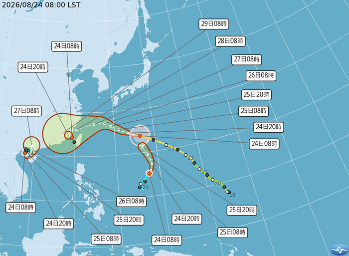 [Forwarded] Important Notice from the Environmental Safety Center: Typhoon Saudel, the 18th typhoon of 2026 (international name), has formed in the eastern Pacific Ocean. Please strengthen typhoon preparedness. ...圖片