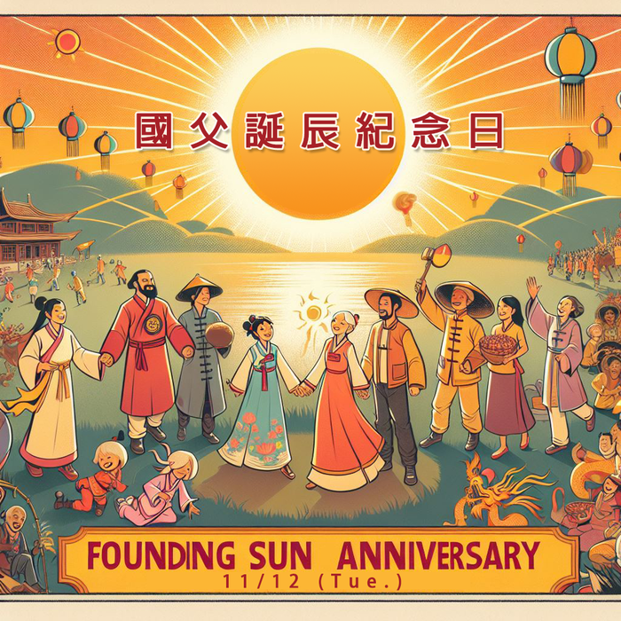 11/12 (Tue.), the anniversary of the birth of the Founding Father, is also the Chinese Cultural Renaissance Festival. We eat fruits and worship the tree head to thank him for founding the Republic of China and creating a democratic society of "freedom, equality, and fraternity"....