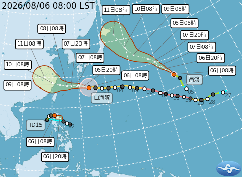 Important Notice from the Environmental Safety Center: Typhoon Dolphin (International Name), the 13th typhoon of 2026, ...圖片
