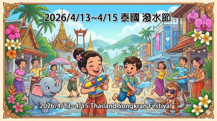 2026/4/13~4/15 Thailand Songkran Festival圖片