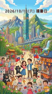 October 10 (Sat.), in 2026, National Day
