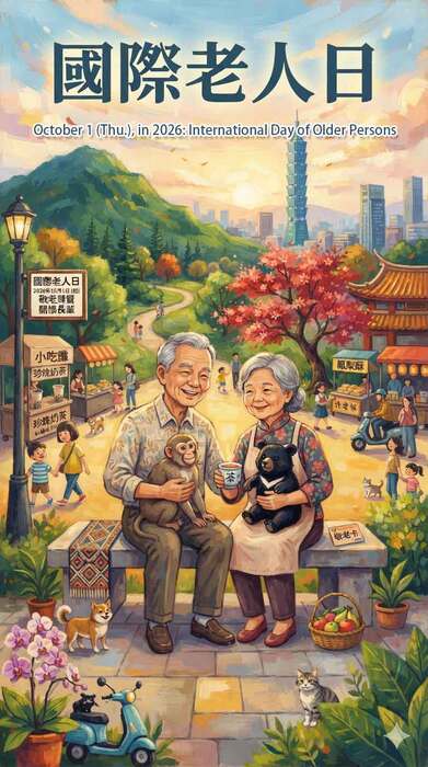 October 1 (Thu.), in 2026: International Coffee Day, International Day of Older Persons, and the traditional 